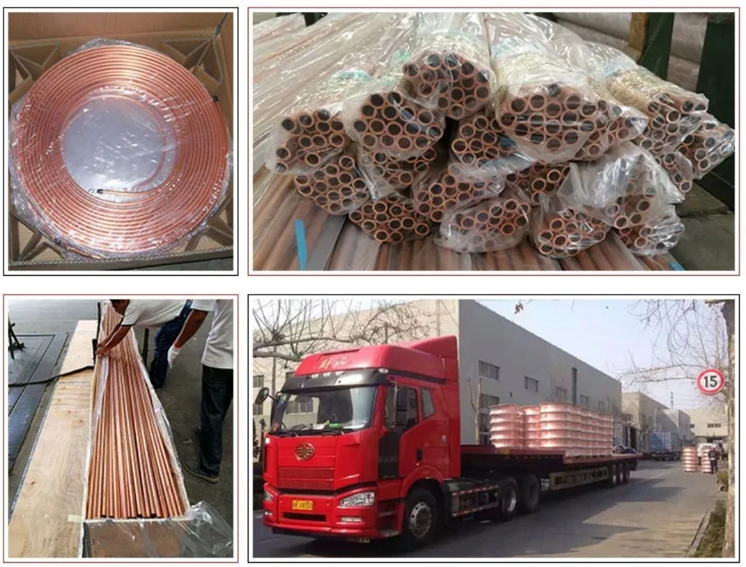 Brass Copper Tubing Copper Pipe Tube Coil C11000 C12200 C26000 C26800 for Air Conditioning Refrigeration Capillary Tube